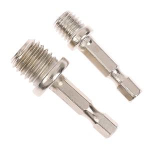 1/4(6mm) 육각 커넥팅로드 어댑터 드릴 척 M10 M14 연마 디스크