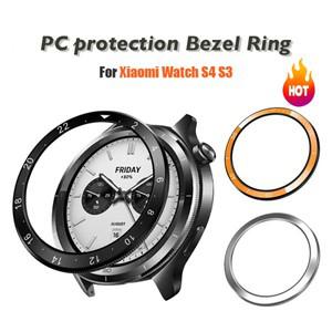 [호환] Xiaomi Watch S4 S3 용 PC 보호 베젤 링 긁힘 방지 케이스 쉘 프레임 커버 액세서리 (금속 아님)