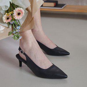 [분홍코끼리] (쫀득몰드창) 슈라밸 슬링백힐(4/6cm)
