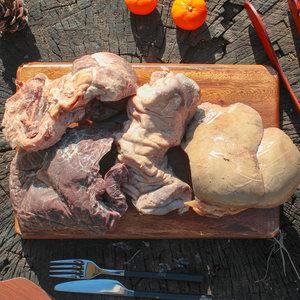 국내산 삶은돼지내장모듬 2kg 내외 (삶은 돼지간 삶은 돼지염통 삶은 돼지허파 삶은 오소리감투 포함) 축산