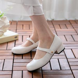 (무중력깔창) 베이비돌 벨크로 메리제인슈즈(3cm)