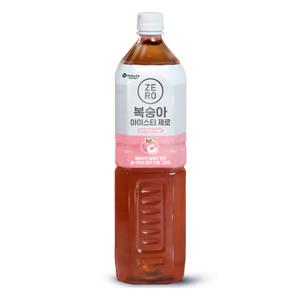 (대용량 1.5L ) 카페 맥널티 복숭아 아이스티 제로 1.5L x 12개