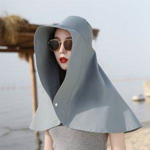 [ingbeauty]자외선차단두건망토 대형썬캡 UV차단 썬블록 여름모자 햇볕가리개
