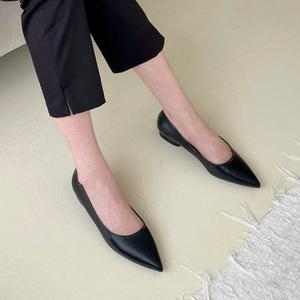 소보제화 몬데르 소가죽 프리미엄 베이직 플랫슈즈 1cm