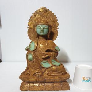 천연원석 금체 관세음 옥 좌상 높이35cm 무게4.2kg 단초마을 골동품/수집품/도자기