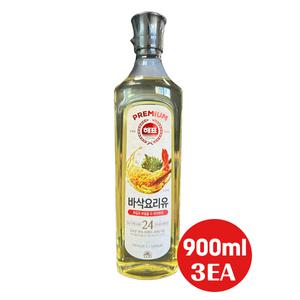 사조 해표식용유 바삭요리유 900ml 3개입/튀김 부침전용/무배
