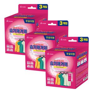 무궁화 물만먹고가는옹달샘 습기제거제 옷걸이형 3p X 3개