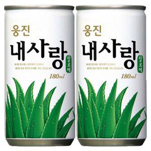 박스 알로에음료 웅진알로에캔 (180ml_60캔입)
