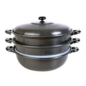 [기타]국산 3단 스텐 찜솥 경질 찜냄비 찜통 찜기 42cm