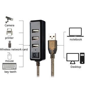 USB 2.0 허브 연장 케이블 암수 액티브 리피터 무선 네트워크 카드 연장 코드 USB 어댑터 3M 4 포트