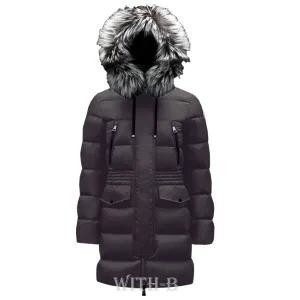 (쇼핑백 증정) 아프로티 퍼 여성 패딩 APHROTI BLACK