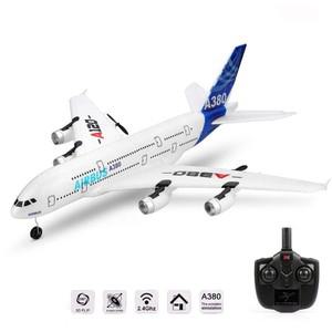 Wltoys XK A120 에어버스 모델 원격 제어 비행기 2.4G 3CH EPP RC 고정 날개 RTF 윙스 팬 장난감