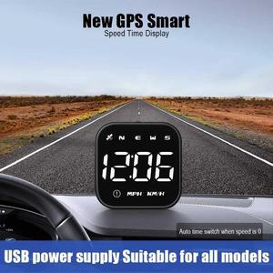 장식소품 차량용 USB 허드 헤드업 디스플레이 자동차 GPS 계 나침반 2.5 인치 Hd 스마트 속도 시간