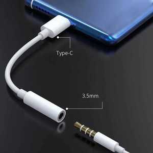 영상셀렉터 분배기 C타입-오디오 포트 케이블 3.5mm 이어폰 헤드폰 커넥터 아너 원플러스 휴대폰용