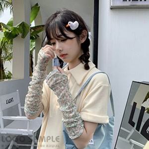 바캉스룩 자외선차단 꽃무늬 여성팔토시 통기성좋은 부드러운원단 암슬리브 운전용