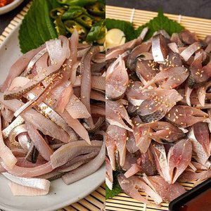 [자연맛남] 제철 햇 가을 전어회 250gx2팩 (세꼬시1팩/순살1팩/손질전1kg)