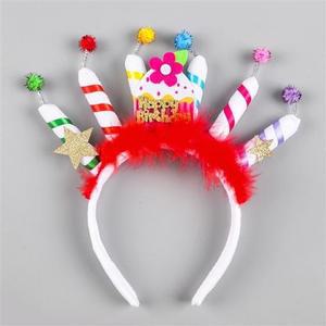 파티머리띠 기념일 파티 럭셔리촛불생일머리띠 축하 B타입 행사