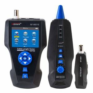 NOYAFA 네트워크 케이블 테스터, RJ45, RJ11, BNC, 금속 케이블, PING /POE NF-8601S용 AT278 TDR 다기능 LCD 트래커
