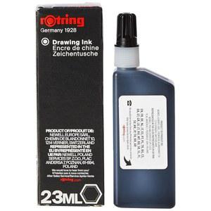 로트링 아이소그래프 테크니컬 드로잉 펜, 액체 잉크, 23ml, 블랙
