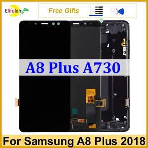 삼성 호환 갤럭시 A8 플러스 2018 A730 용 LCD 디스플레이 터치 스크린 SM-A730F 디지타이저 패널 어셈블리