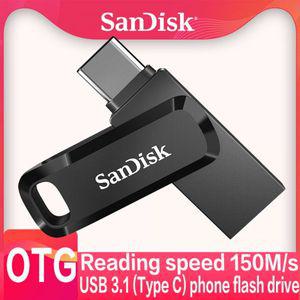 3.0 USB 메모리 3.2 드라이브 대용량 C타입 귀여운 SanDisk 3.1 플래시 유형 C OTG 스틱 512GB 32GB Pendri