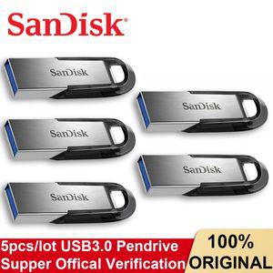 3.0 USB 메모리 3.2 드라이브 대용량 C타입 귀여운 5 개/몫 SanDisk Ultra Flair Pendrive SDCZ73 64GB 32G