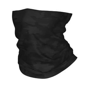 Custom Black Camo Bandana Neck Warmer Ski Hiking Scarf Army Military Face Cover