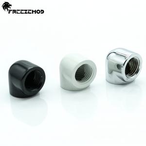 FREEZE MOD WT-ZJ90B 컴퓨터 수냉식 90도 경질 튜브 벤드 피팅암-암 각도 어댑터 포함