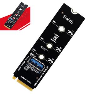 M2 NGFF M 키-USB 3.0 확장 어댑터 2280 2260 2242 2230 지원용 PCI Express 라이저 카드