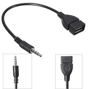 1개 세트 3.5 AUX 오디오 플러그 USB 2.0 변환기 Aux 케이블 코드 차량 MP3 스피커 U 디스크 플래시 드라이