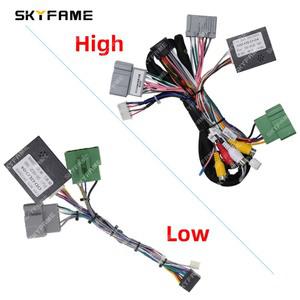SKYFAME 차량 와이어링 하네스 어댑터 Canbus 박스 디코더 안드로이드 라디오 전원 케이블 호환 볼보 S80 X