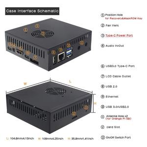 금속 케이스 Orange 5용 냉각 팬 상자는 NVMe SSD 2280을 지원