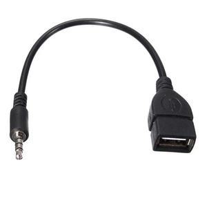 잭 3.5 AUX 오디오 플러그-USB 2.0 변환기 Aux 케이블 코드 차량 MP3 스피커 U 디스크 USB 플래시 드라이브
