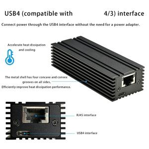 작업 효율성 향상 USB4 10Gb 이더넷 네트워킹 카드