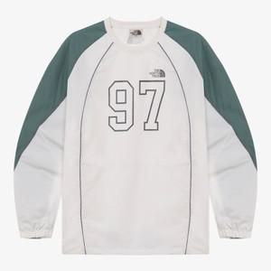 노스페이스 화이트라벨 기능성 간절기 맨투맨티 25SS 킥플렉스 크루넥 NM5MR04K OWH