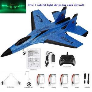 RC소품 기 원격 글라이더 윙스팬 SU-35 무선 제어 드론 RTF UAV 크리스마스 어린이 선물 조립 비행 모형