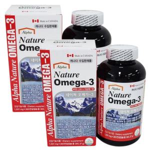 캐나다 네이처 오메가-3 Nature OMEGA-3 (1001mg x 365캡슐 x 2통)