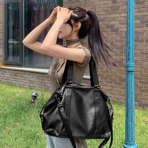 리아 레더 숄더백 직장인 데일리백 보부상 여성 데일리백 분리수납 생활방수가방
