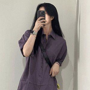 [기타]카라 베이직 오버핏 반팔 무지 올데이 남방 셔츠 2col 미니원피스