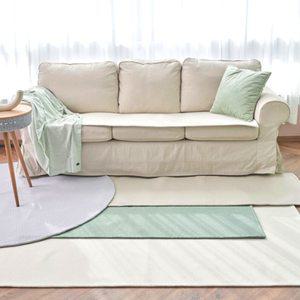 스퀘어 순면 러그 카페트 사계절 거실 면패드 (마름모) 6size 4colors