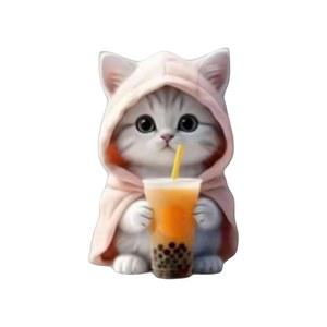귀여운 고양이 자동차 통풍구 클립, 방향제, 신선한 향의 방향제 아로마테라피 , 자동차용 실내 장식