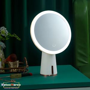 화장대 무선 LED 원형 탁상거울 조명거울