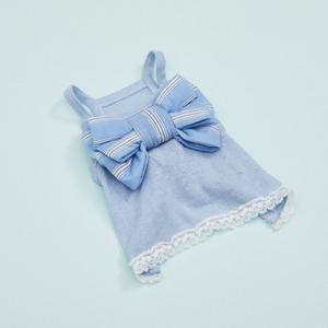 [롯데백화점]루이독 빅 보우 슬리브리스/블루 실크