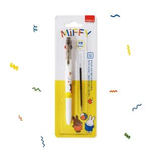 MIFFY 미피 3색 멀티펜 +리필 세트 D3-20  0.5