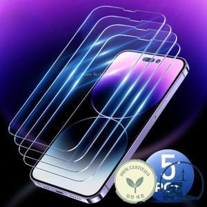 5Pcs HD Screen Protector Film for IPhone 14 16E Coverage Tempered Glass 13Mini