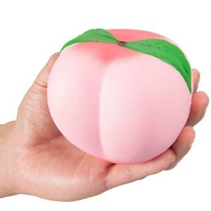 10CM 점보 느린 상승 복숭아 Squishies 장난감 14세 이상용, 카와이 과일 스퀴시 크림 향기로운 1 개