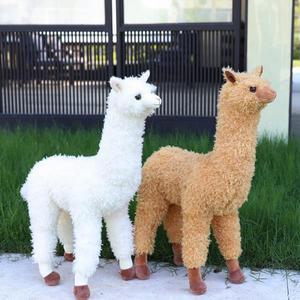 38 80CM  알파카 봉제 인형 귀여운 서 호주 알파카소 인형 소프트 라마
