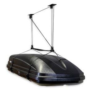 StoreYourBoard 카고 박스 천장 호이스트 - 루프탑 캐리어용 대형 차고 풀리 리프트 시스템, 8 10피트 천장, 보관, 정리, 150파운드 수용 가능