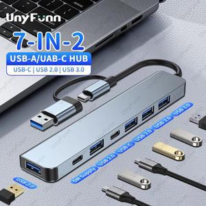 공용 USB 허브 도킹 스테이션 C타입 멀티 포트 분배기 OTG 어댑터 맥 아이패드 PC 노트북용 지지대 5W 전원