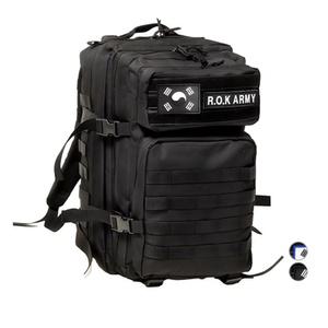 테라우드 남녀공용 K 솔져 군용가방 45L + 태극기 + R O K ARMY 패치 세트